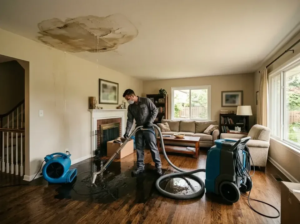 attic-pipe-burst-ceiling-drip-008 — frequently asked questions, Water Damage Restoration & Carpet Care in Adelphi, MD
